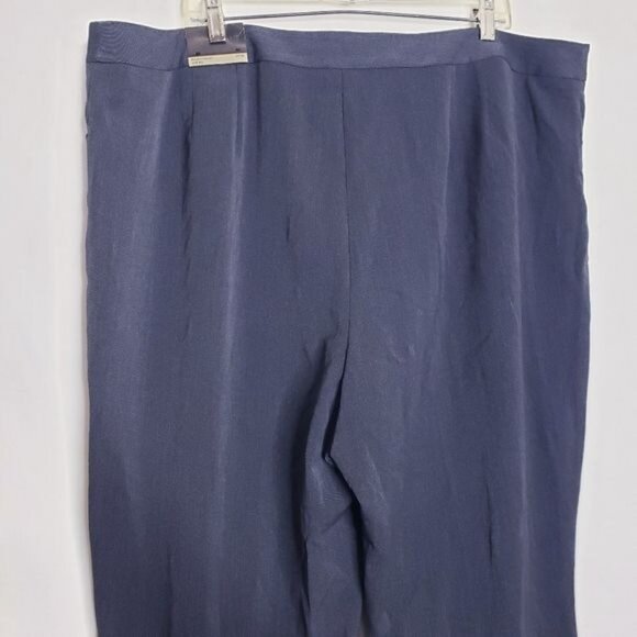 Lane Bryant Gray Houston Trouser Wide Leg Dress Pants Slacks Womens Size 24 Tall - Picture 4 of 9